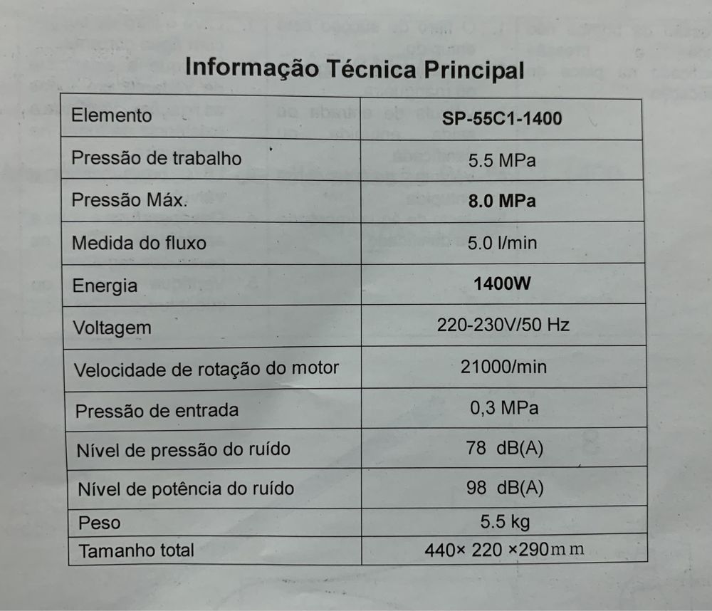 Máquina de lavar Alta Pressão Vendo/Troco