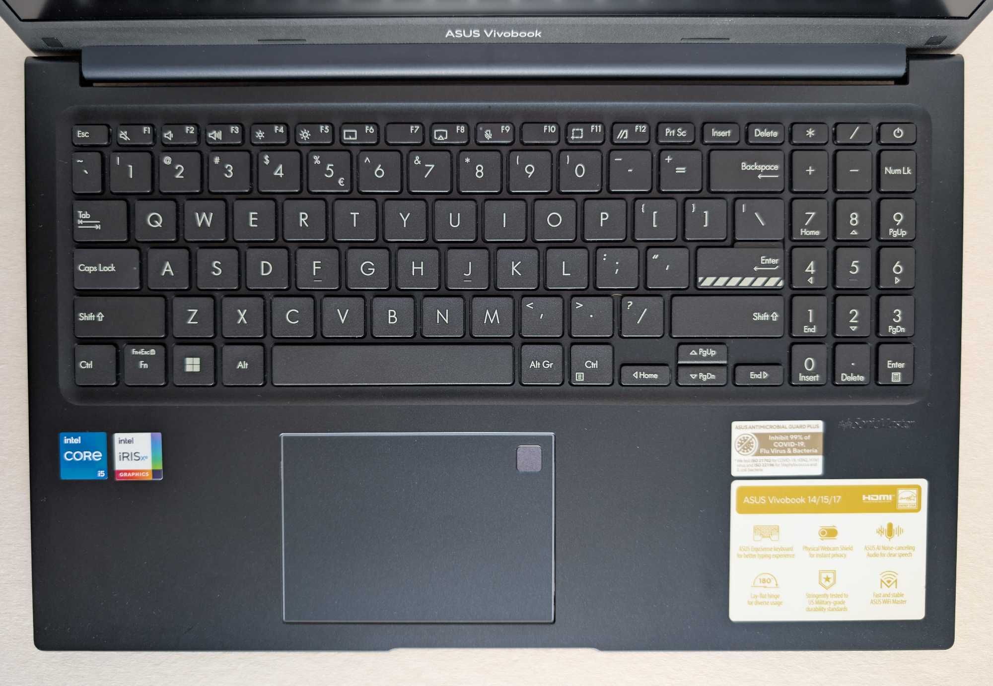 Laptop ASUS VivoBook A1504ZA/15.6/i5-1235E-4.4GHz/16GB/SSD512/Win11/GW