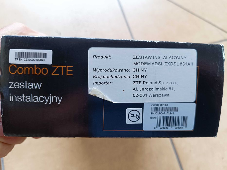 Modem adsl zxdsl 831 all
