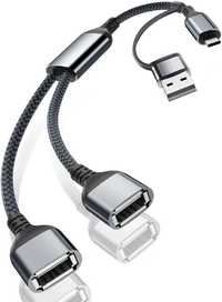 Kabel USB Y 0,3m wtyczka USB C lub A do Usb OTG