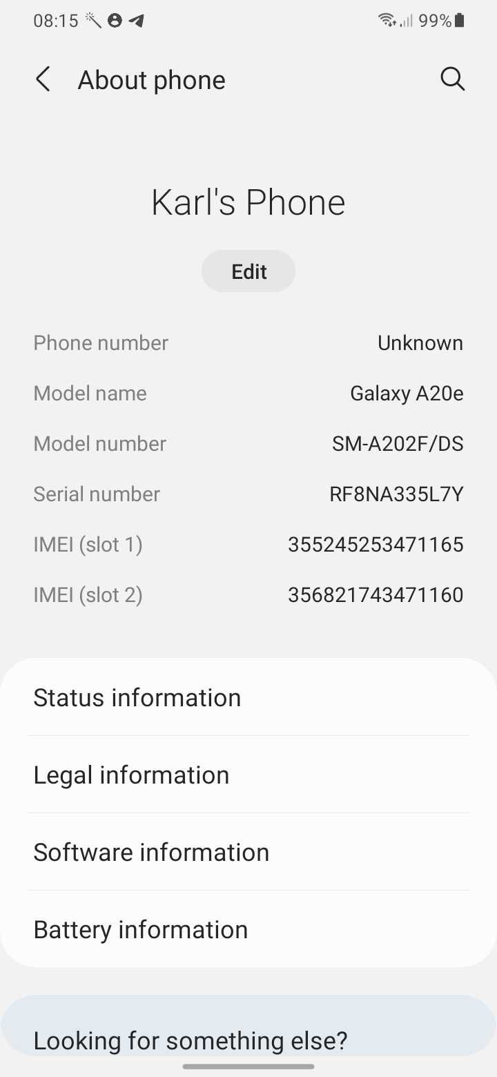 Samsung A20e Condição excelente
Telefone e câmara muito bons