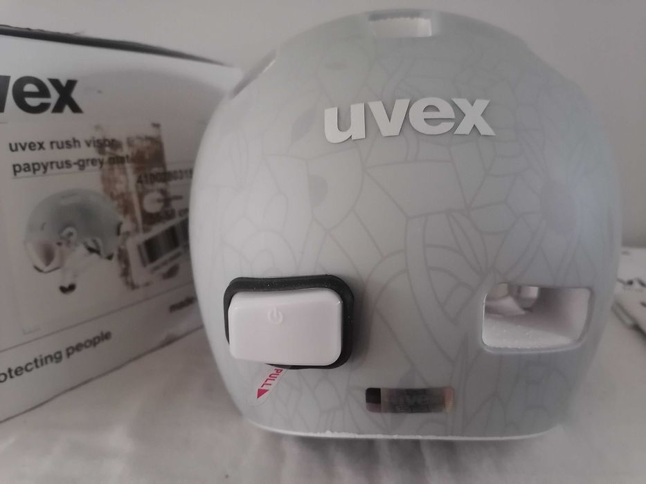 Kask rowerowy Uvex Rush Visor Papyrus Grey Mat M 55-58cm