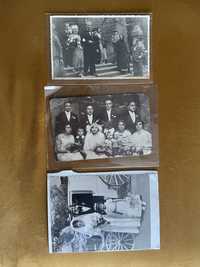 3 stare fotografie ślub, pocztówki, antyki, kolekcja, zdjęcia