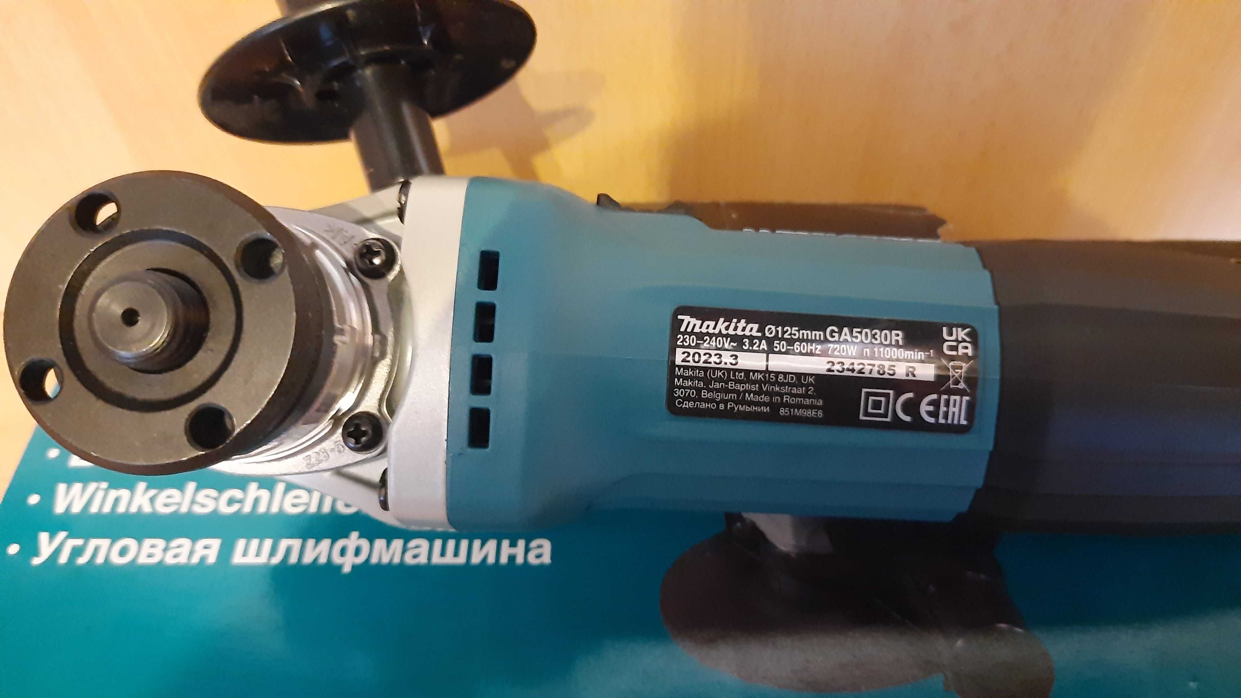 Болгарка makita 5030 шлифмашинка 1100 об/мин 125 круг ушм