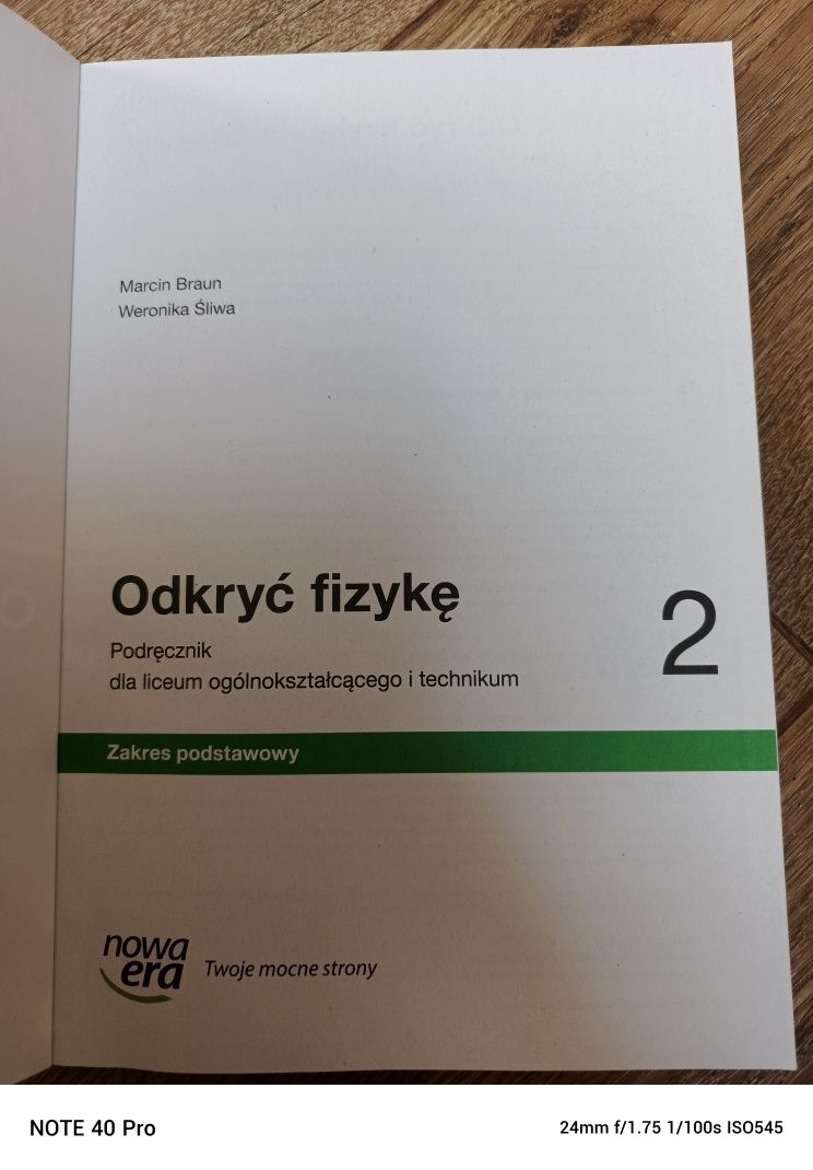 Odkryć fizykę 2 zakres podstawowy