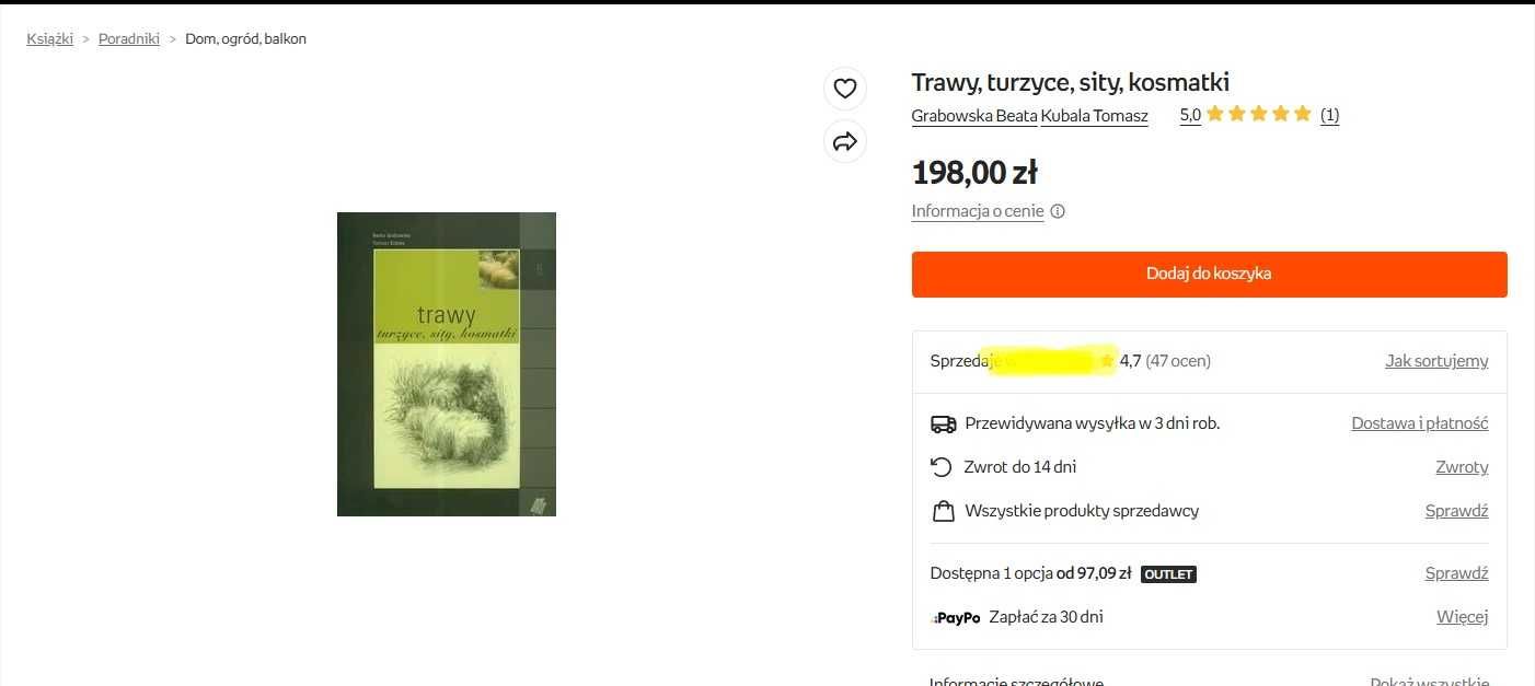 NOWA Książka Trawy turzyce, sity, kosmatki Beata Grabowska. Tomasz K.