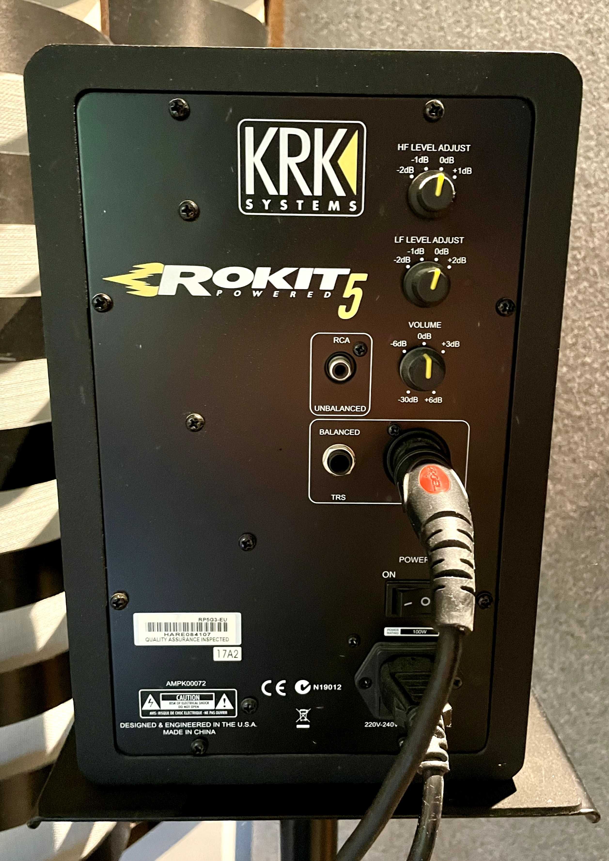 Monitory studyjne KRK Rokit 5 G2 i G3 + subwoofer KRK 10s + statywy