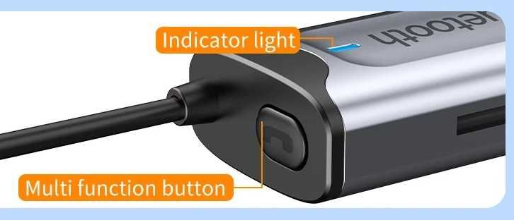Adapter odbiornik audio BLUETOOTH 5.3 + czytnik