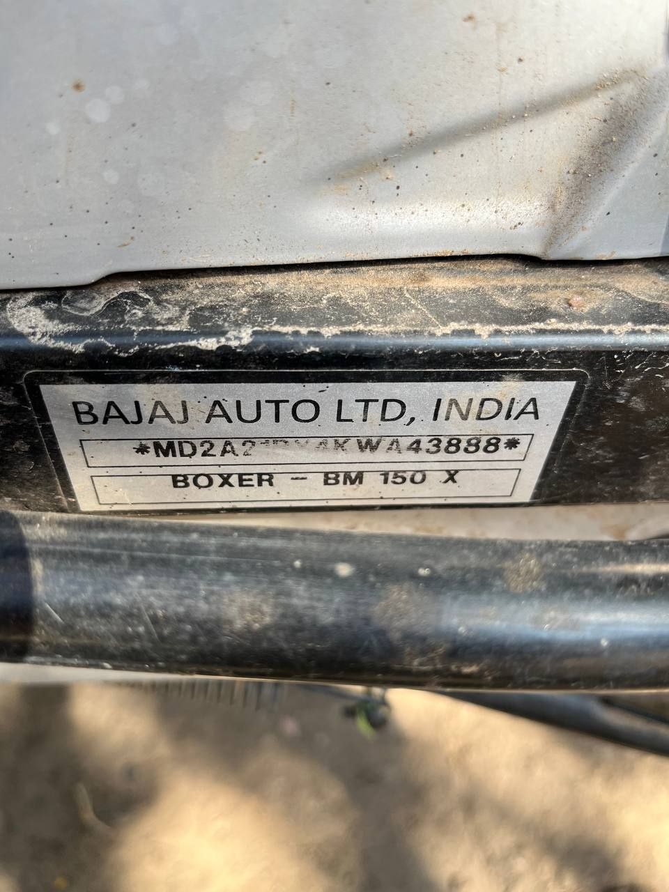 Мотоцикл Bajaj boxer BM 150 X Пробег 7000