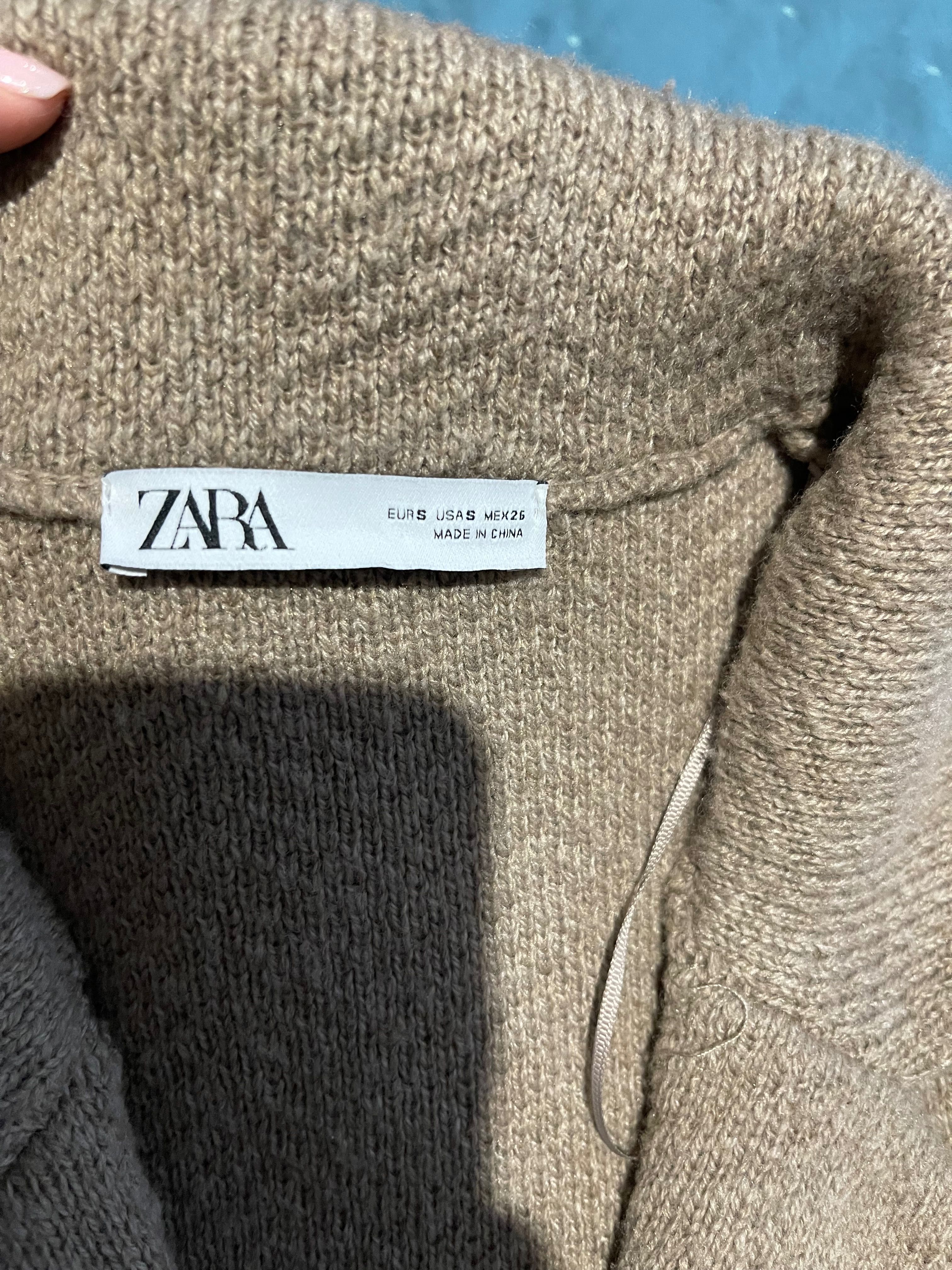 Пальто вʼязане Zara