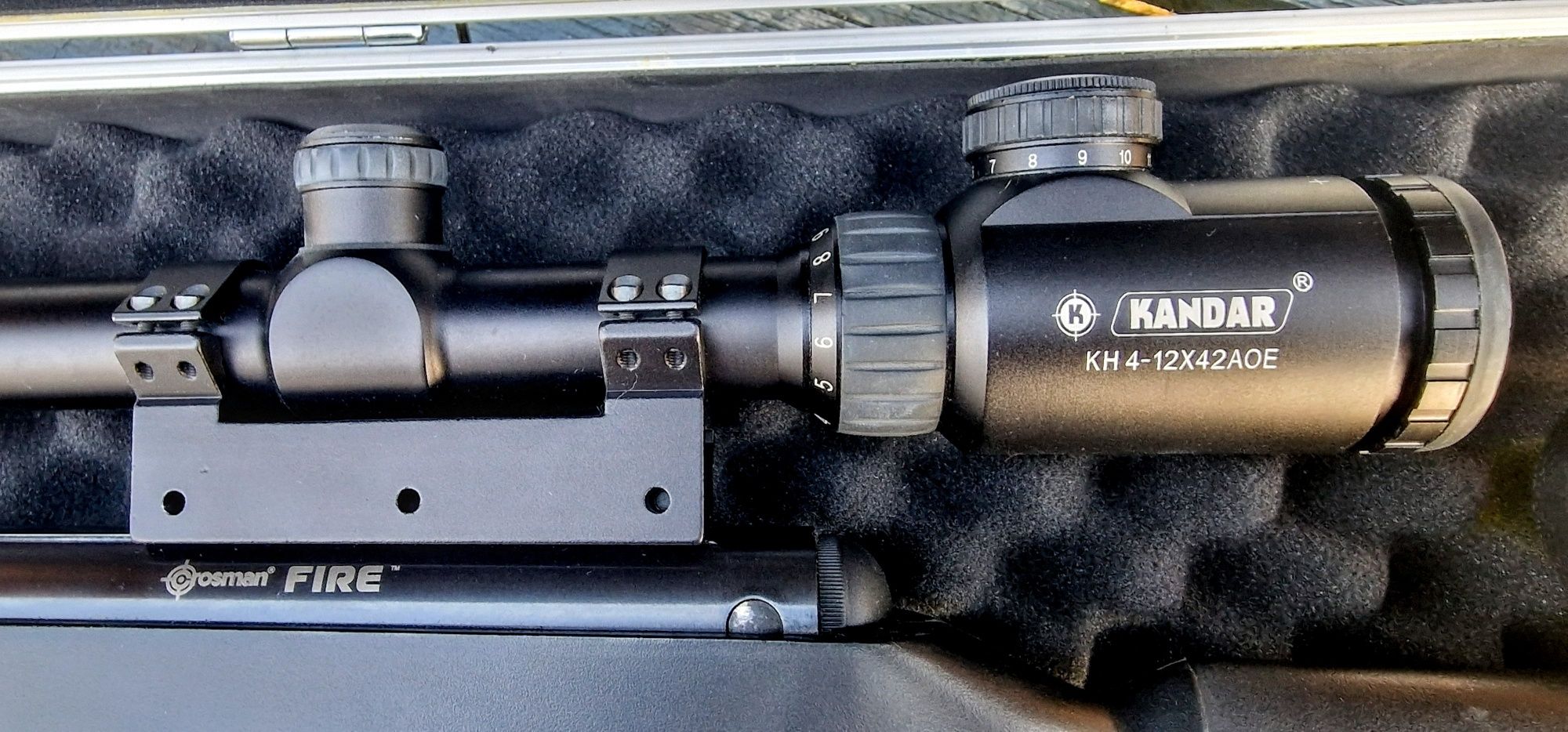 Myśliwska snajperska luneta Kandar KH4-12x42AOE ZOOM kolimator 1X22X33