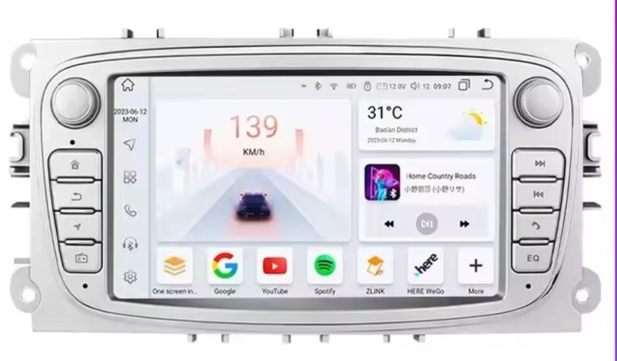 Radio nawigacja Ford Mondeo MK4 Focus S-Max Galaxy ANDROID 7" wifi