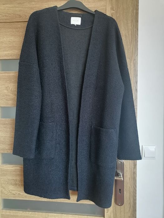 Czarny kardigan z kieszeniami Vila