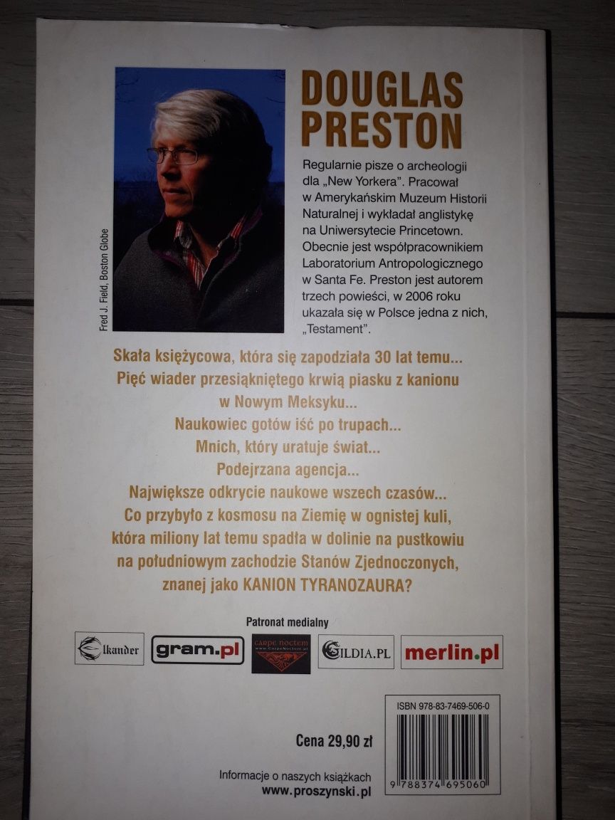 Douglas Preston Kanion Tyranozaura