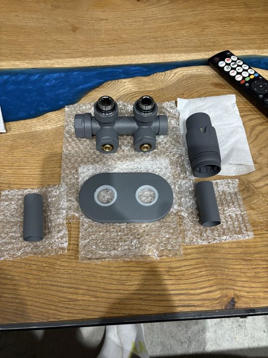 Mexen zestaw termostatyczny z maskownica (Antracyt)