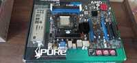 Системная плата AM3 Sapphire PC-AM3RS890G2 + AthlonII X4 640