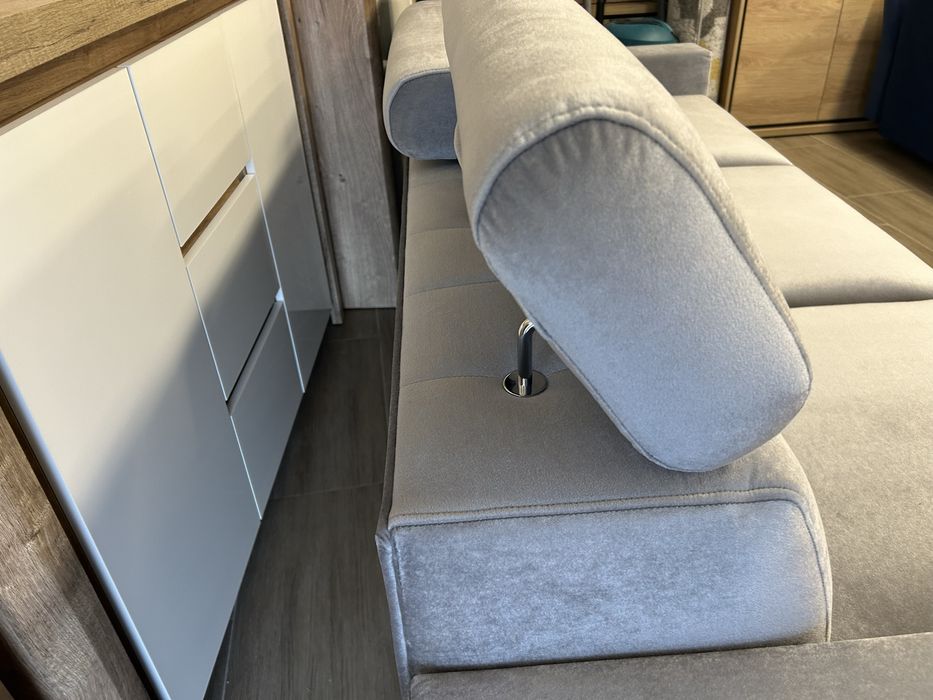 Kanapa sofa Łukasz, z funkcją spania kolor szary