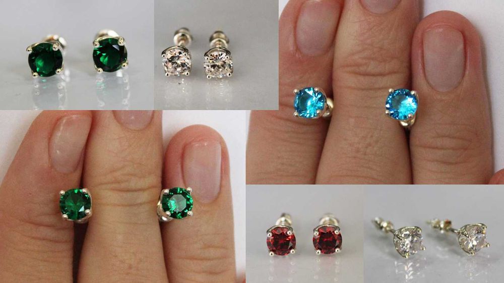 Срібні прикраси з золотом у Подарунок Сережки Пусети Знижка 10%