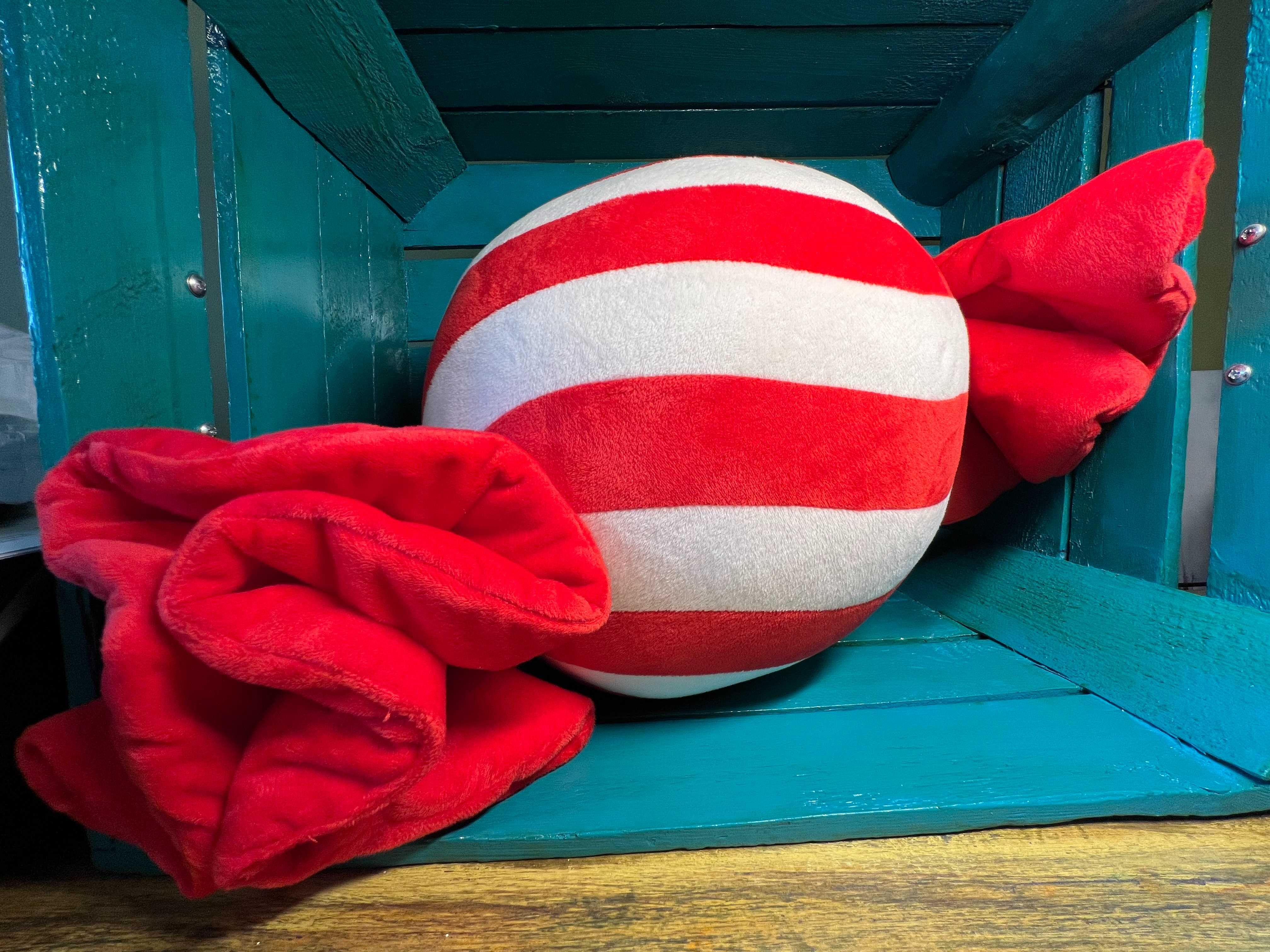 Poduszka dekoracyjna Cukierek – Czerwona