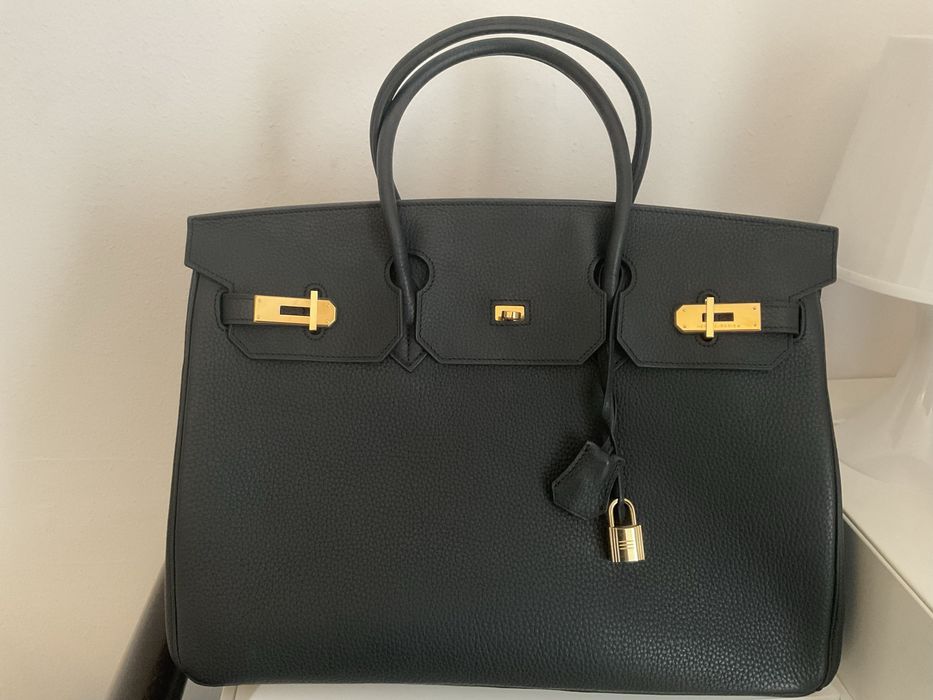 Hermes preta 40 cm