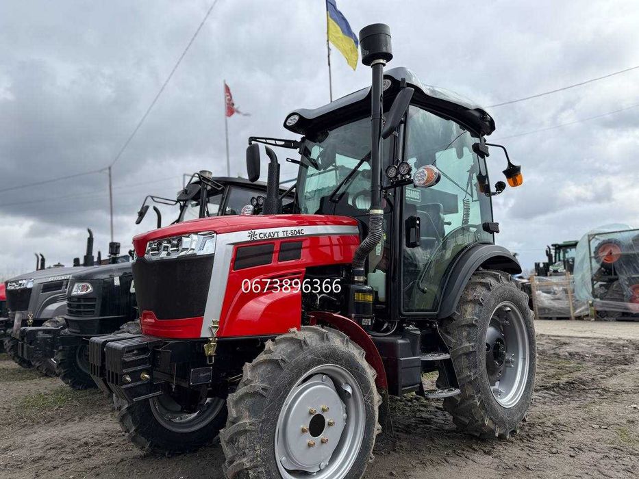 Трактор Скаут TE-504C A/C на широкій гумі з кондиціонером модель 25р.