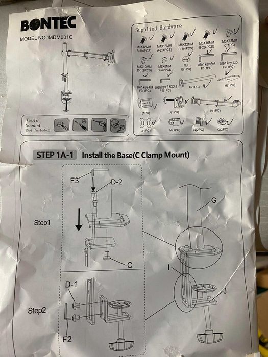 Suporte para monitor ou TV, de 13 a 32 " - Novo na embalagem original