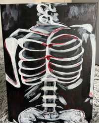 Obraz akrylowy „szkielet”