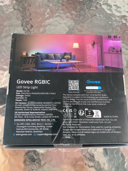 Govee розумна підсвітка Rgb смарт 20м