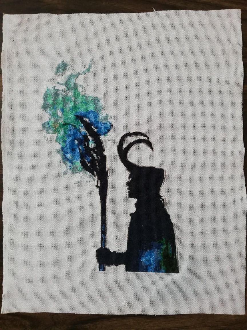 Haft krzyżykowy - Loki Marvel