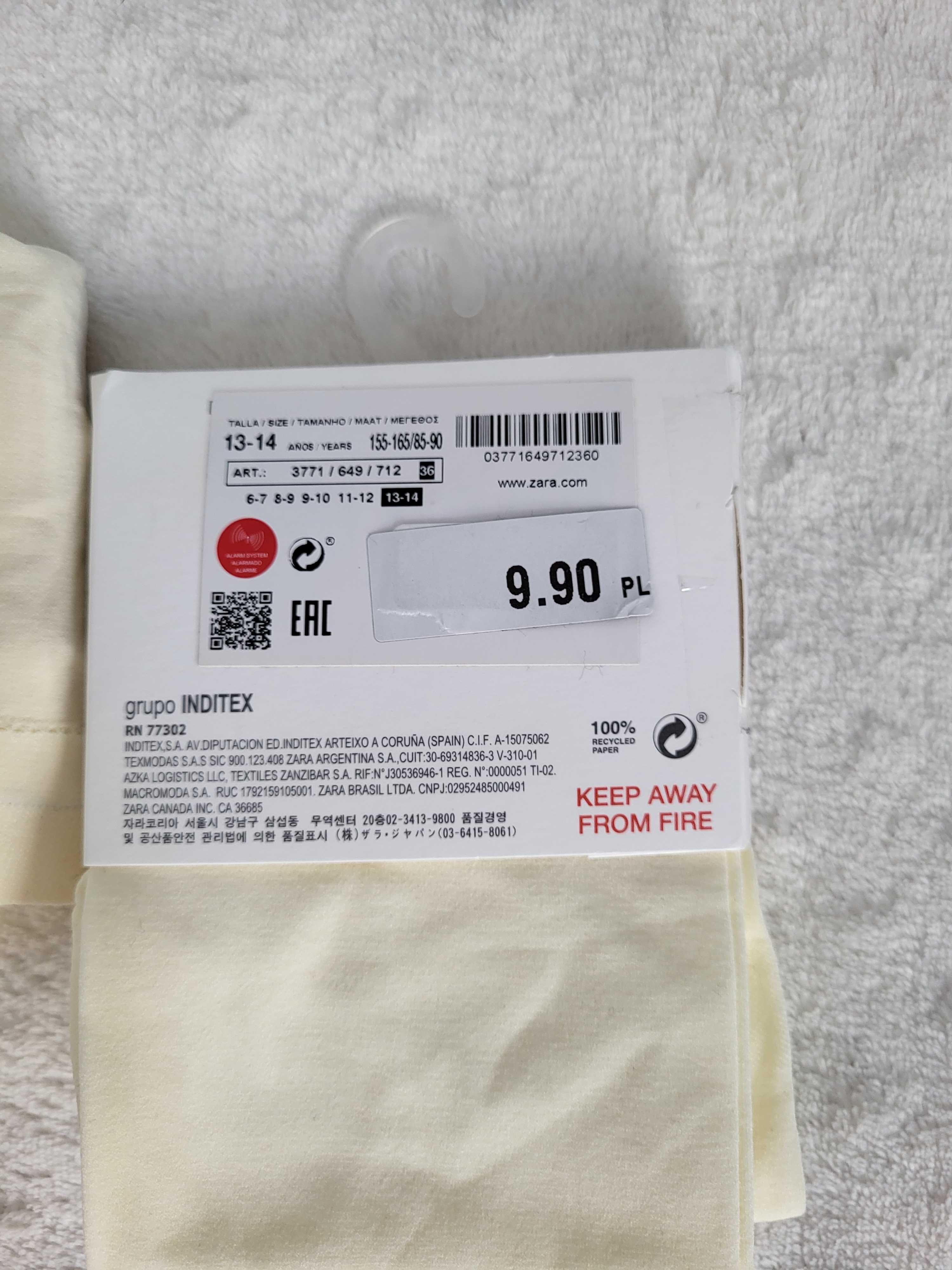 Zara rajstopy 2 pary nowe +gratis r.152