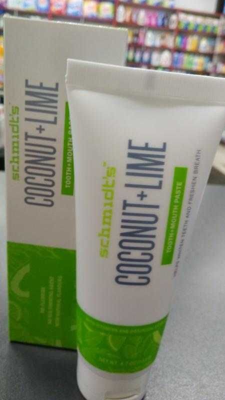 Натуральная зубная паста Schmidt's Coconut Lime 10шт