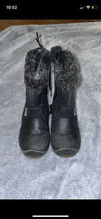 czarne zimowe buty gufo