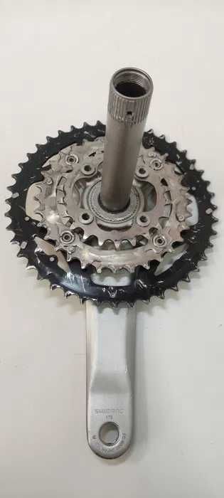 Шатуни SHIMANO Deore LX 3x9 + Каретка Hollowtech ll