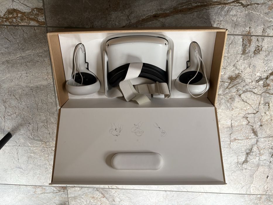 Meta Quest 2  128GB – Zestaw VR Bardzo dobry stan Kompletny zestaw