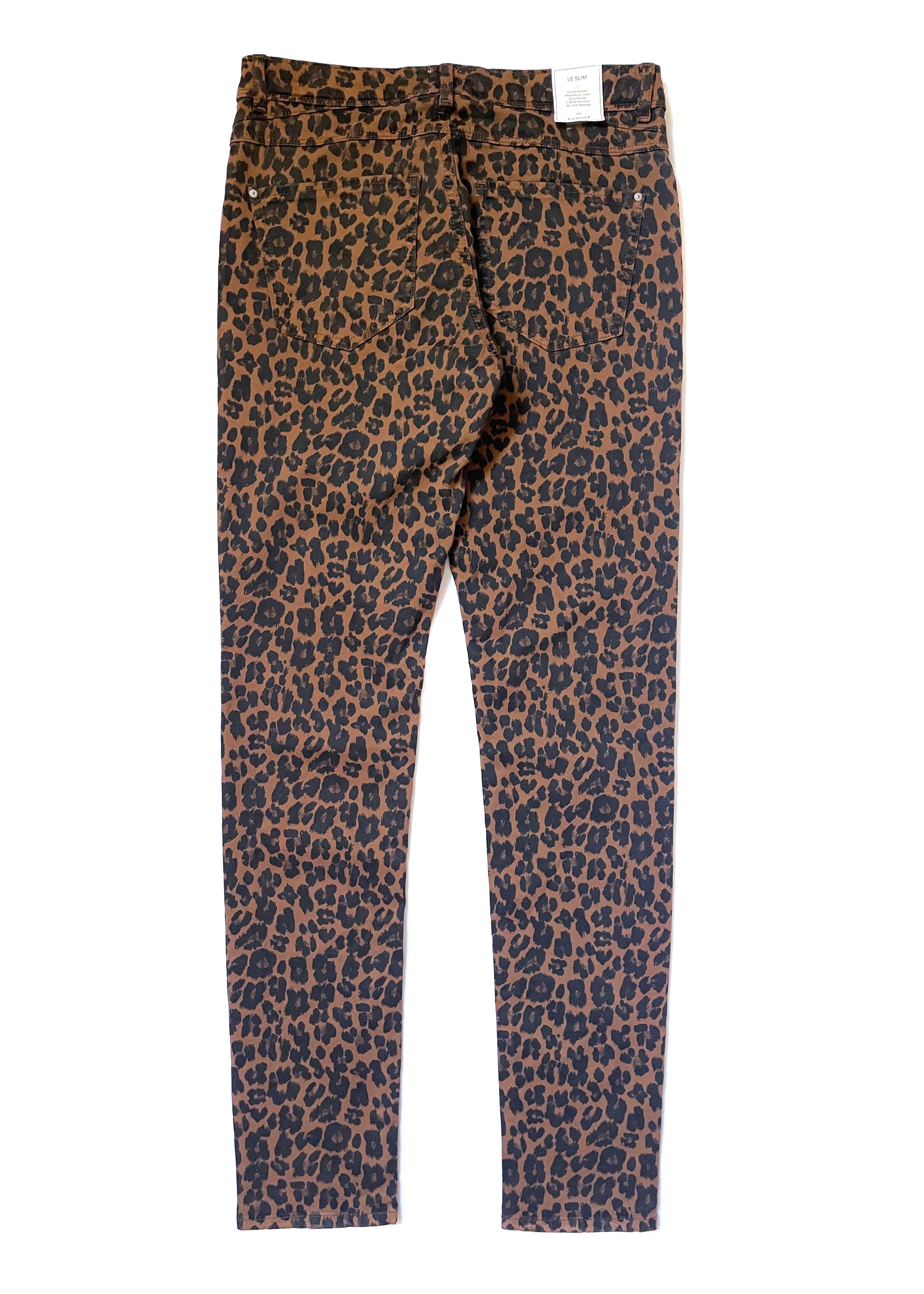 Леопардовые джинсы Kanope slim fit, S/M