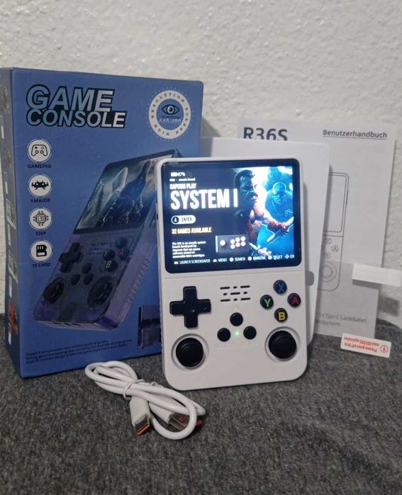 Consola Portátil Retrô R36 - Branco - Nova!!