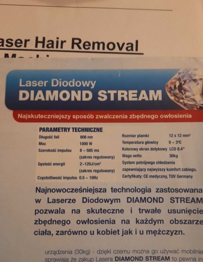 Laser  diodowe do depilacji