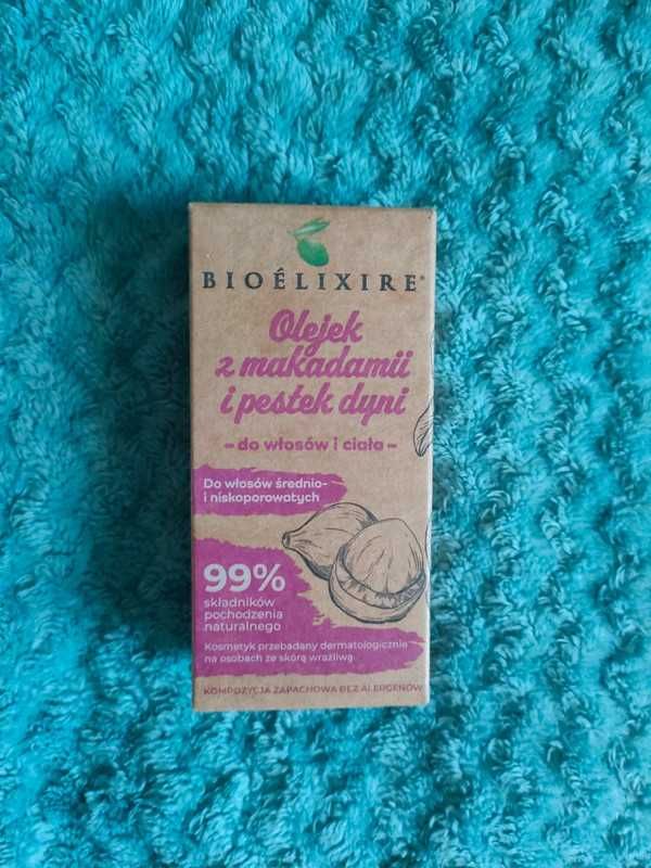 Olejek z makadami i pestek dyni do włosów i ciała Bioelixire 50ml