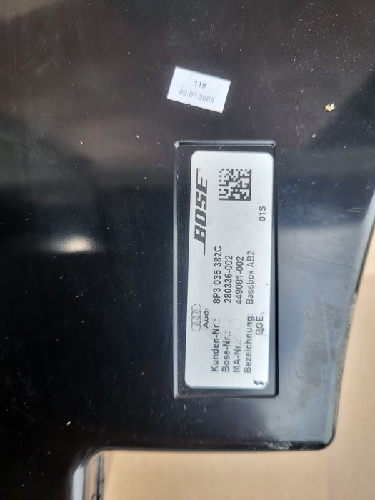 audi a3 8p bose głośniki komplet wersja 3 d