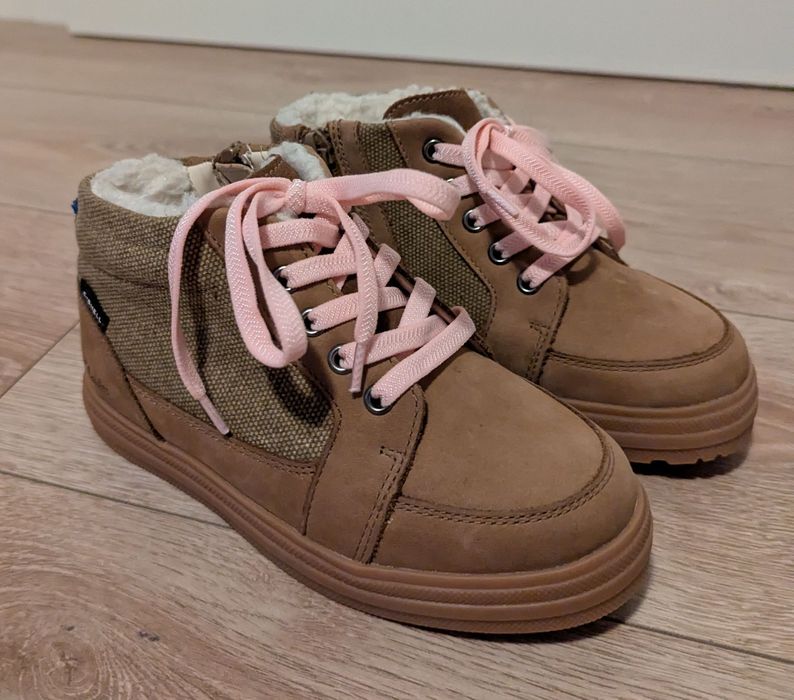 Оригнальні зимові дитячі шкіряні чобітки Clarks 29 1/2 18см