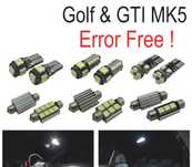 KIT COMPLETO 13 LAMPADAS LED INTERIOR PARA VOLKSWAGEN VW GTI GOLF 5 MK5 MKV 06-09