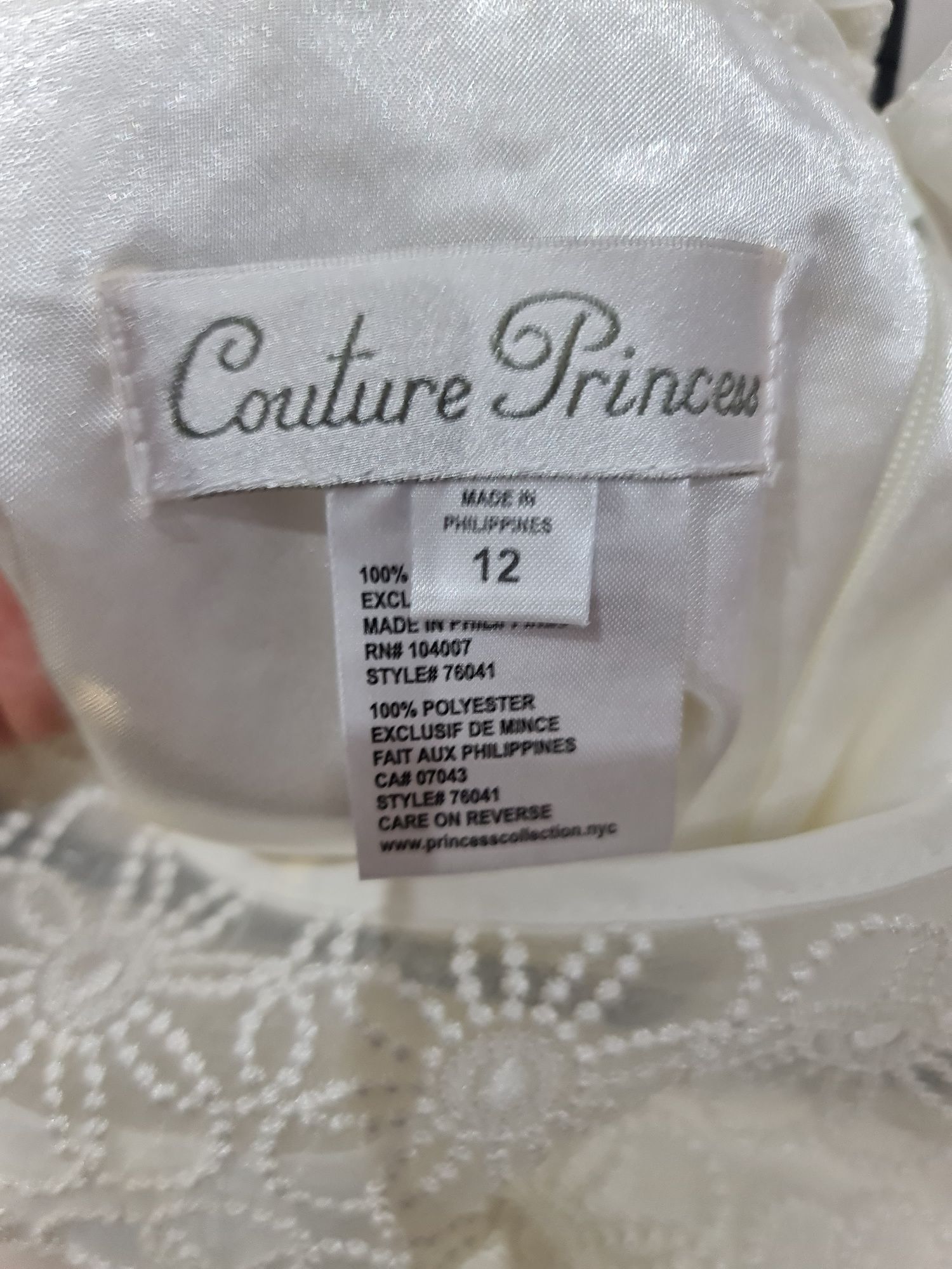 Couture Pruncess Sukienka ecru roz 146/152