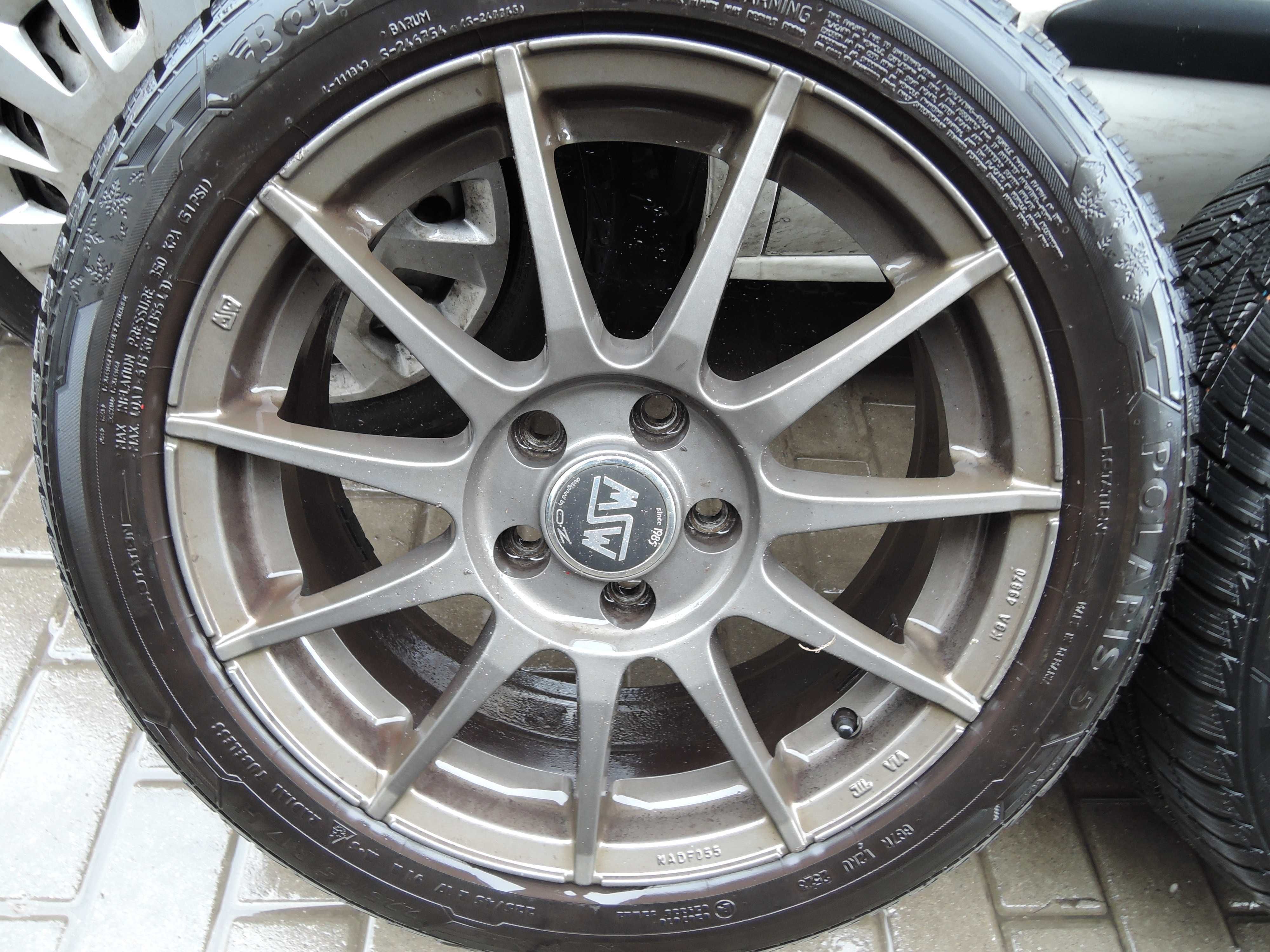 Felgi MSW 17 5x112 et 35  orginał opony zima nowe