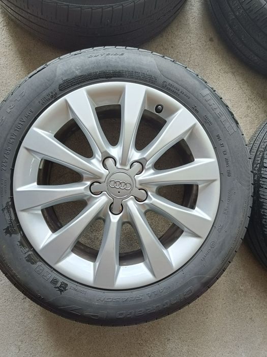 Felgi17 5x112 oryg Audi A6 A4 Q3 opona lato 5mm kpl