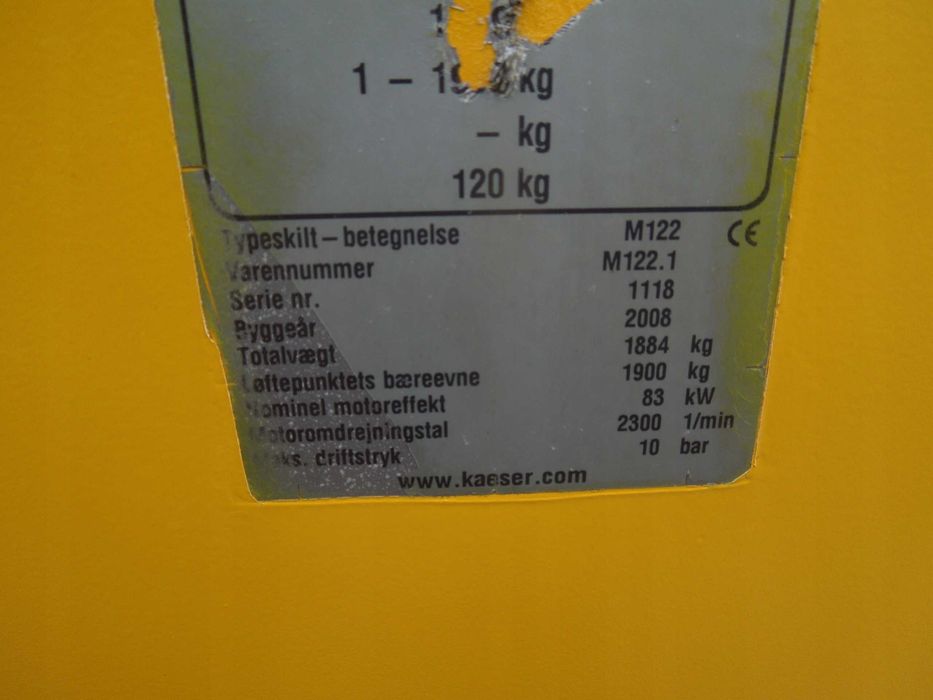 Sprężarka/Kompresor KAESER M122 po serwisie