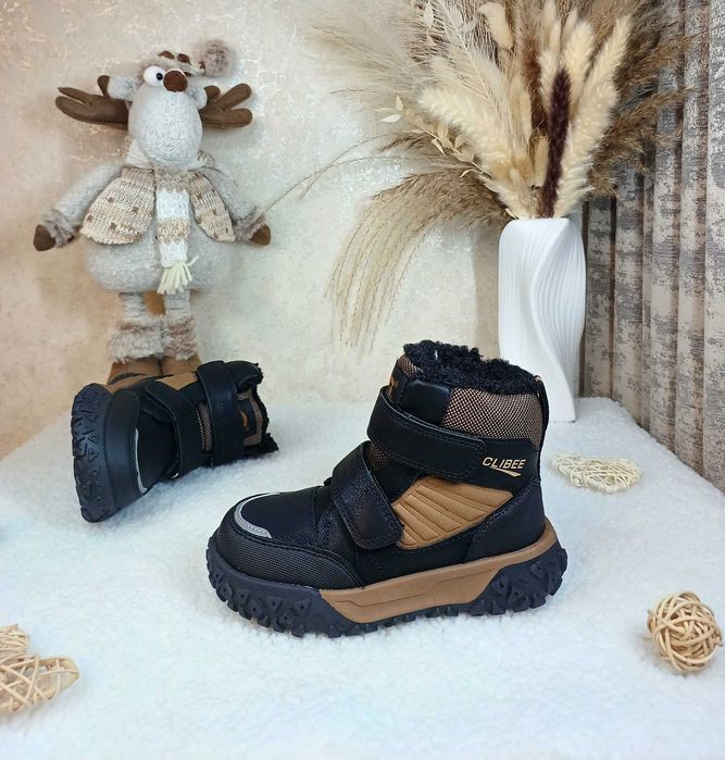 Дитячі зимові чоботи черевики Clibee для хлопчика 26 27 28 29 30 31 32