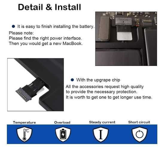 Snsyiy Bateria zamienna do MacBook Air 13 calowa