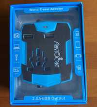 World Travel Adapter / Dual USB / Power Bank