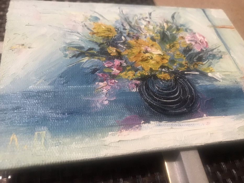 Картина маслом . Подарок