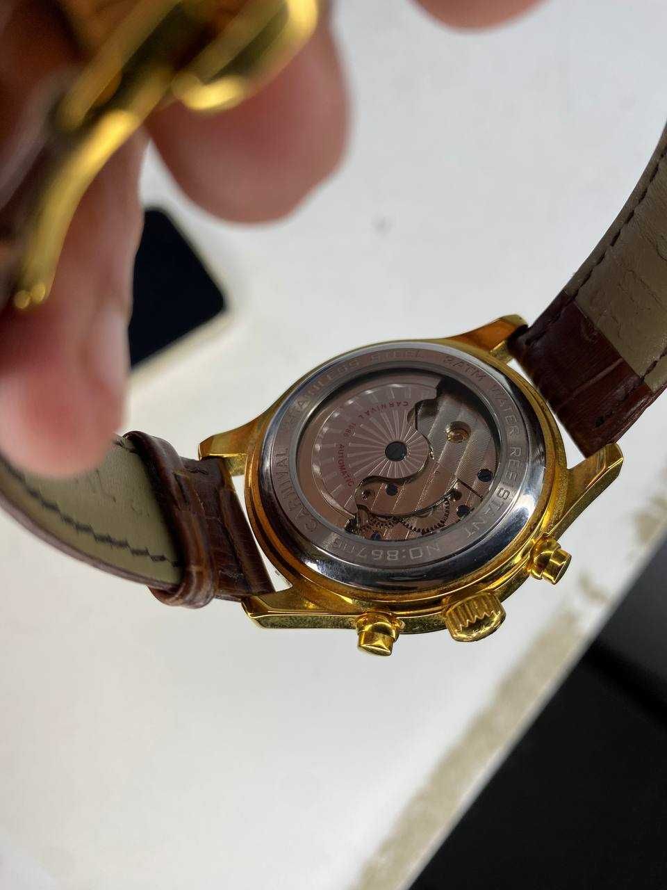 Чоловічий годинник Carnival Multi-Functions Brown 8670G